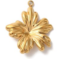 Pendentif en Acier Inoxydable 304 avec Charme Fleur — Breloques et pendentifs
