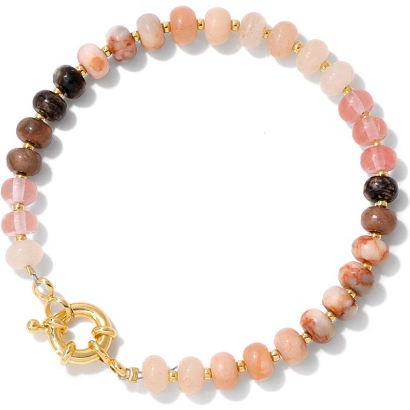 Bracelet Élastique en Perles de Gemmes Mixtes pour Femmes, 7-7/8 pouces — Bracelet Femme