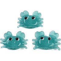 Handmade Lampwork Crab Beads in Turquoise — Jewelry Beads