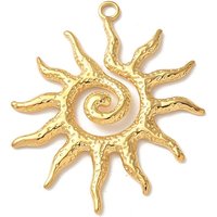 Pendentifs en acier inoxydable 304 avec plaquage en or 14K — Breloques et pendentifs
