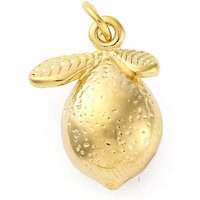 304 Stainless Steel Lemon Fruit Charm Pendant with Jump Ring