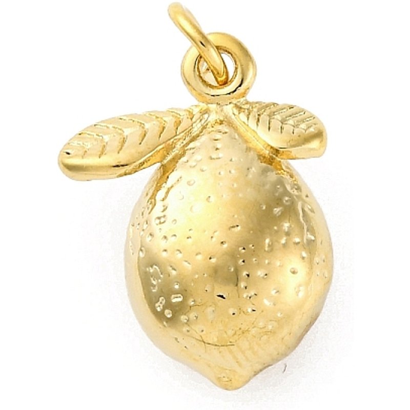 Pendentif en Acier Inoxydable 304 en Forme de Citron avec Anneau de Saut — Breloques et pendentifs