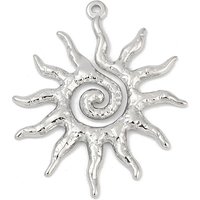Pendentif en Acier Inoxydable 304, Charm Soleil, Résistant au ternissement — Breloques et pendentifs