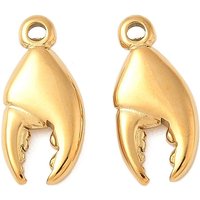 Charm en Acier Inoxydable 304 en Or, Pince de Crabe — Breloques et pendentifs