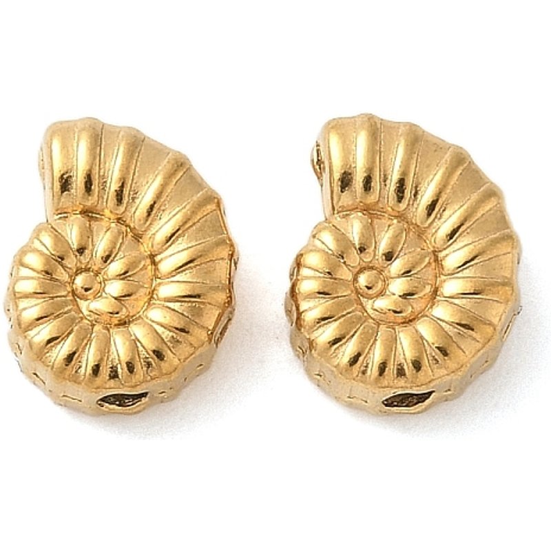 Perles en Acier Inoxydable 304 avec Plaquage Ionique, 9.5x7.5x4mm — Perles à bijoux