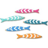 Pendentif en Émail de Poisson en Acier Inoxydable 201, Couleurs Mélangées — Breloques et pendentifs