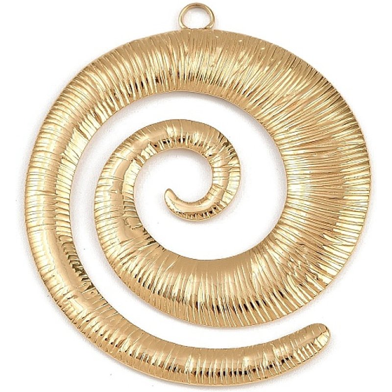304 Stainless Steel Vortex Charm Pendant with Ion Plating — Charms & Pendants