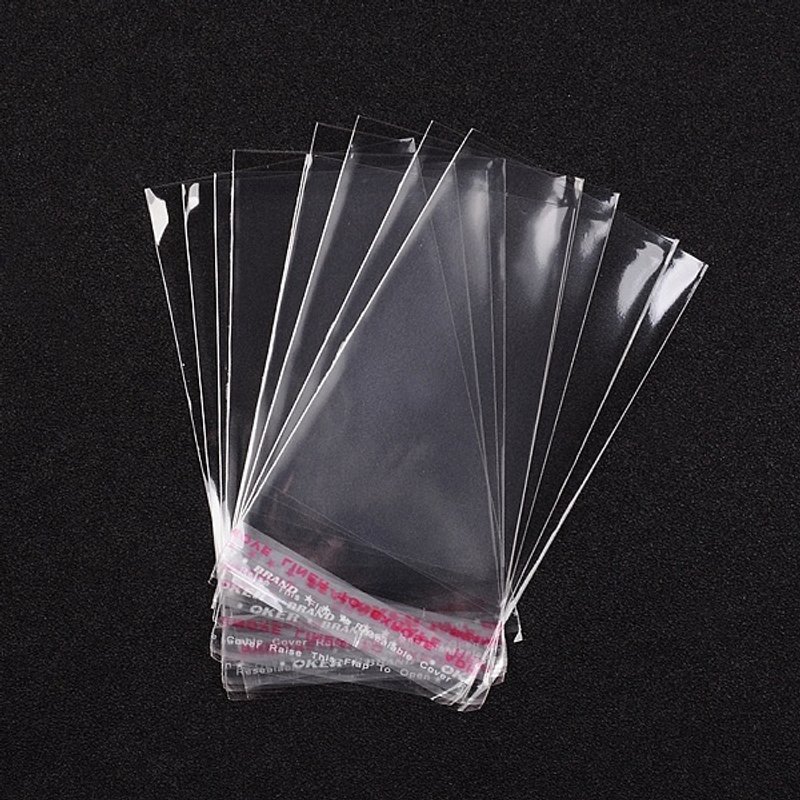 Sacs en Cellophane Clairs, 11x6cm, Épaisseur de 0,04mm — Rangement et présentation