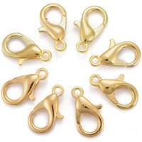 Zinc Alloy Lobster Claw Clasps, Parrot Trigger Clasps, Golden