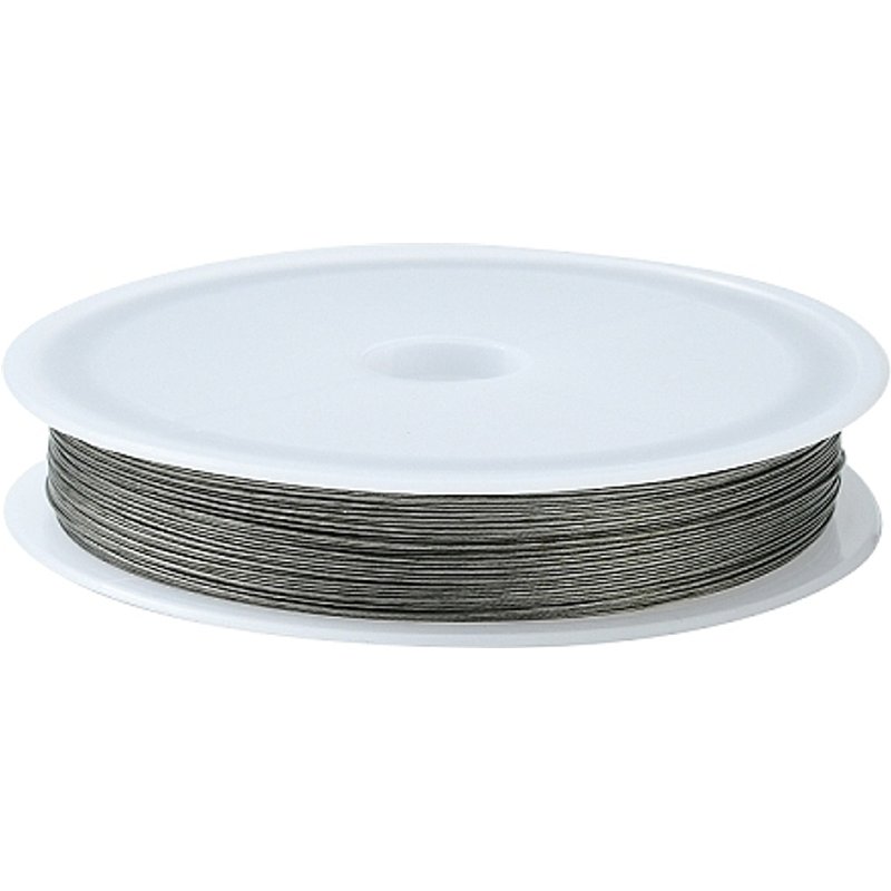 Tiger Tail Wire, Nylon-coated Stainless Steel, 0.38mm, 70m Roll — Chains, Wire & Cord