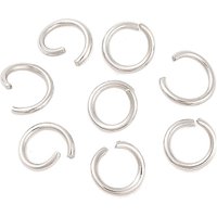 304 Stainless Steel Tarnish Resistant Open Jump Rings, 21 Gauge
