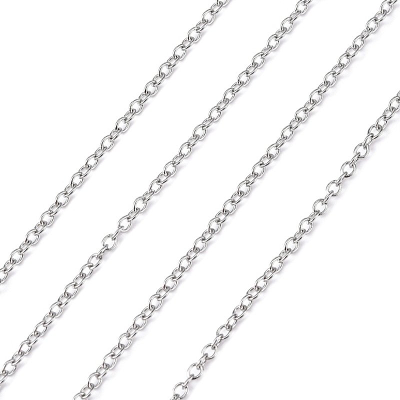 304 Stainless Steel Cable Chains, Soldered, Oval, 164.04 Feet — Chains, Wire & Cord