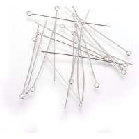 Goupille à œil en acier inoxydable résistant à l'oxydation, 50x0.6mm, trou: 2mm — Accessoires pour bijoux