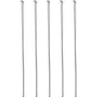 Tarnish Resistant Stainless Steel Flat Head Pins, 50x0.6mm, 22 Gauge — Jewelry Findings
