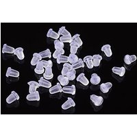 Plastic Ear Nuts Earring Backs Clutch Stopper for Stud Earrings — Jewelry Findings