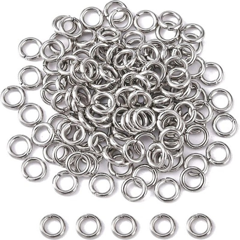 Anneaux ouverts en acier inoxydable 304, résistants à l'oxydation, 18 Gauge — Accessoires pour bijoux