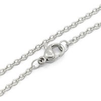 Classic 304 Stainless Steel Cable Chain Necklace - 17.7 inch — Pendant Necklace