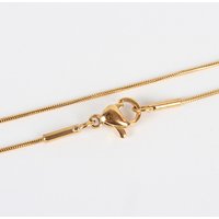 304 Stainless Steel Snake Chain Necklace with Lobster Claw Clasp — Pendant Necklace