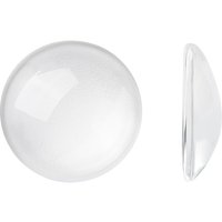 Cabochons en verre clair pour la fabrication de bijoux, 19,5-20x5,5mm — Pierres précieuses en vrac