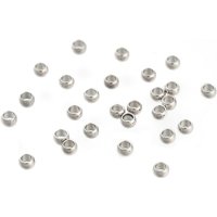 Perles Espaceuses Rondelle en Acier Inoxydable 304 - 2.5x1.5mm