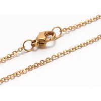 Ion Plating 304 Stainless Steel Cable Chain Necklace with Clasp — Pendant Necklace