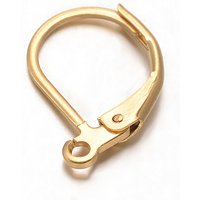 Trouvailles de boucles d'oreilles à crochet en acier inoxydable 304, dorées