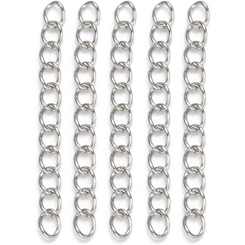 Rallonge de chaîne en acier inoxydable, soudée, 45-55mm — Accessoires pour bijoux