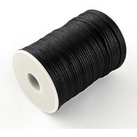 Polyester Cords, Black, 2mm, 98.42 yards per roll — Chains, Wire & Cord