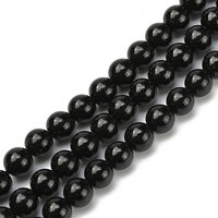 Brins de perles rondes en tourmaline naturelle Grade A, 6mm, 15,5 pouces — Perles à bijoux