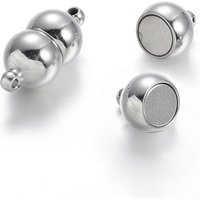 Attaches magnétiques en acier inoxydable 304 avec boucles, 18x8mm