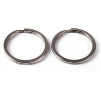 304 Stainless Steel Split Key Rings - Keychain Clasp Findings — Jewelry Findings