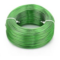 Anodized Aluminum Bendable Craft Wire for Jewelry Making, Lime Green