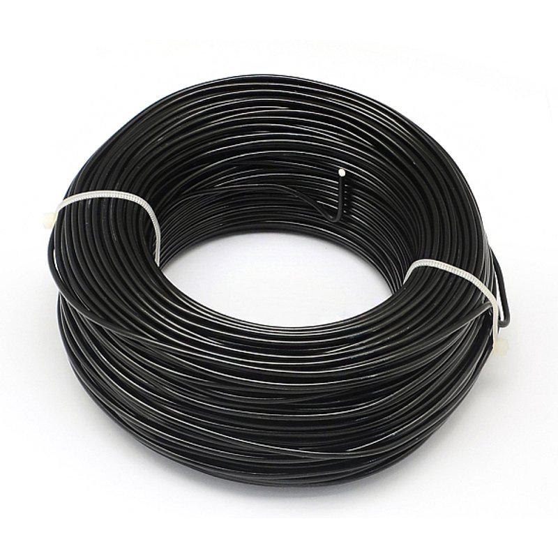 Anodized Aluminum Craft Wire, Bendable Flexible Wire, Black, 20 Gauge — Chains, Wire & Cord