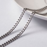 304 Stainless Steel Curb Chains, Unwelded, 65.61 Feet Roll