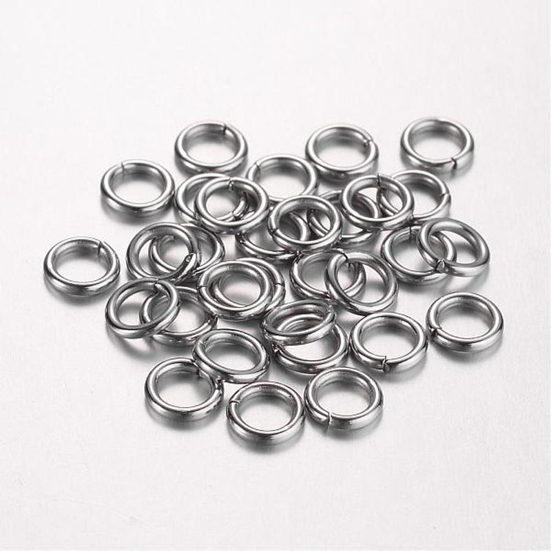 304 Stainless Steel Tarnish Resistant Open Jump Rings 18 Gauge — Jewelry Findings