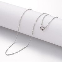 Collier Pendentif en Acier Inoxydable 304 Non-Oxydable avec Fermoir Mousqueton — Collier pendentif