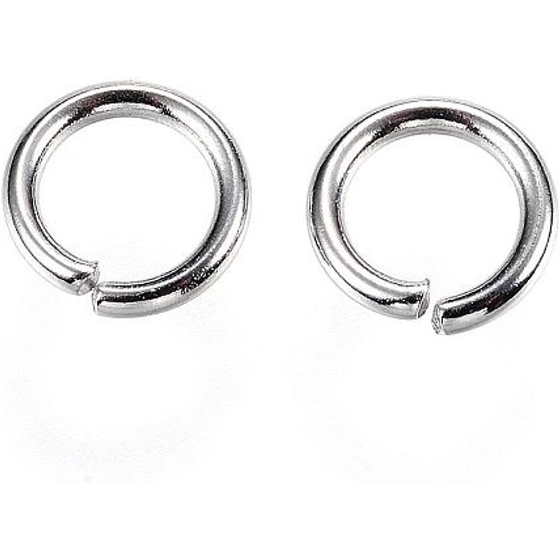 Anneaux Brisés Ouverts en Acier Inoxydable 304 Résistants au ternissement 9x1.5mm — Accessoires pour bijoux