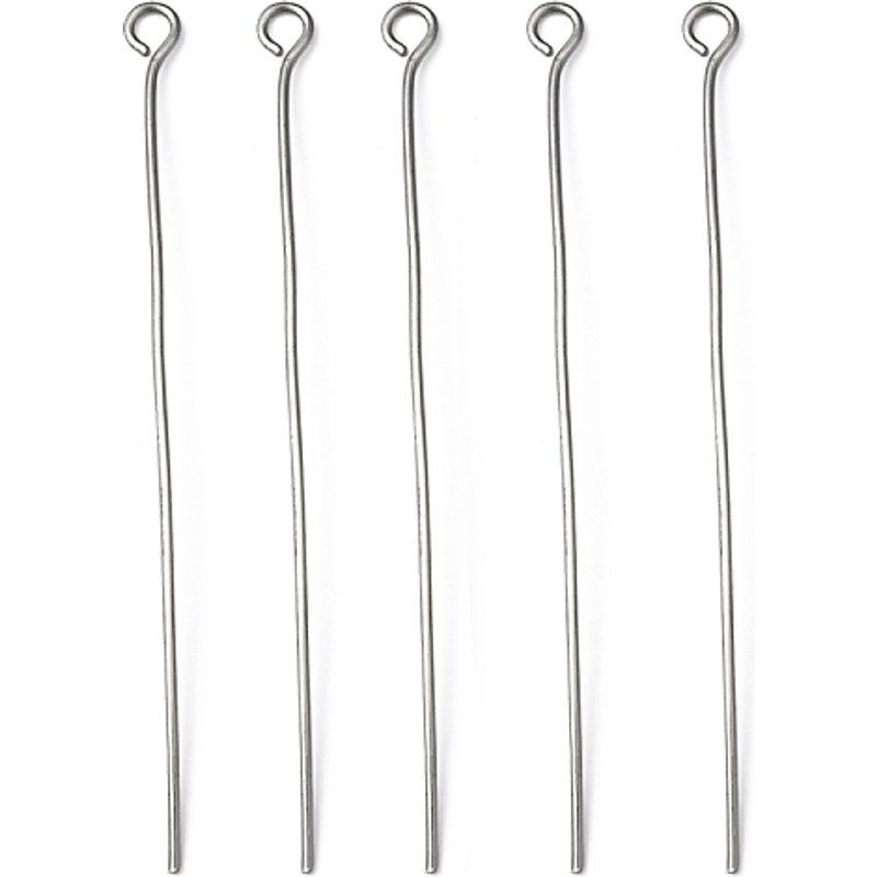 Épingle à œil en acier inoxydable 304, résistant au ternissement, 50mm — Accessoires pour bijoux
