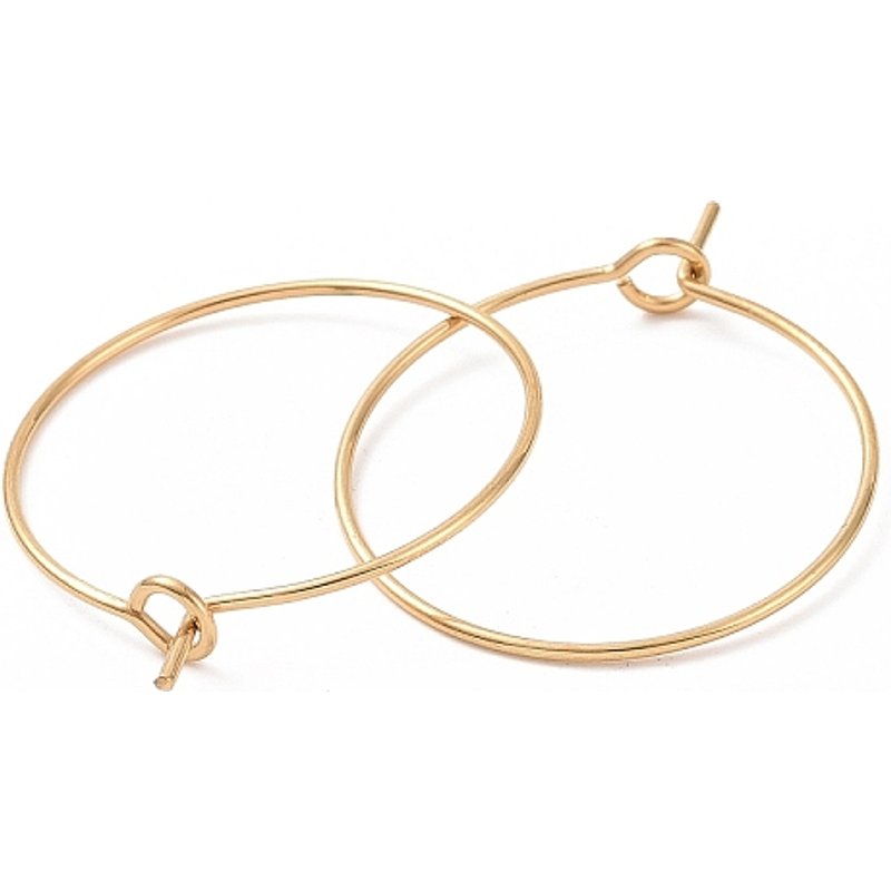 Trouvailles de Boucles d'Oreilles en Acier Inoxydable 316L avec Plaquage Ionique — Accessoires pour bijoux