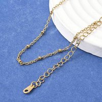 Collier Pendentif en Acier Inoxydable 304 Doré avec Plaquage Ionique 16,14 pouces — Collier pendentif