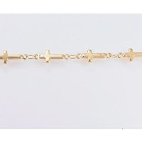 Ion Plating Handmade 304 Stainless Steel Bar Link Chains, 32.8 Feet