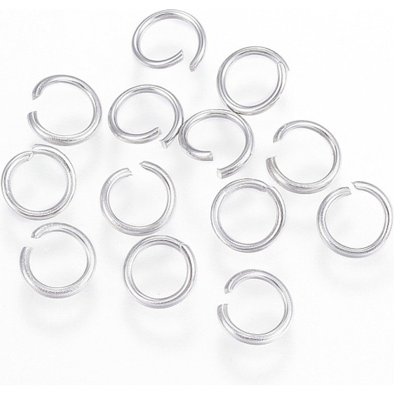 Anneaux ouverts en acier inoxydable 304 pour bijoux et porte-clés — Accessoires pour bijoux