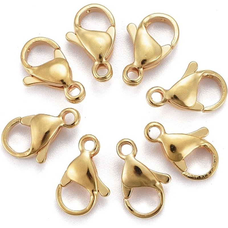 304 Stainless Steel Lobster Claw and Parrot Trigger Clasps — Jewelry Findings