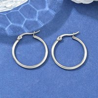 Boucles d'oreilles créoles hypoallergéniques en acier inoxydable 304 — Boucles d'oreilles créoles