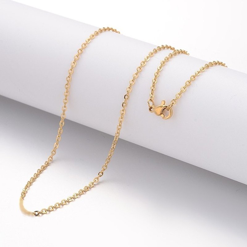 Collier en chaîne en acier inoxydable 304 avec placage ionique 29,92 pouces — Collier pendentif