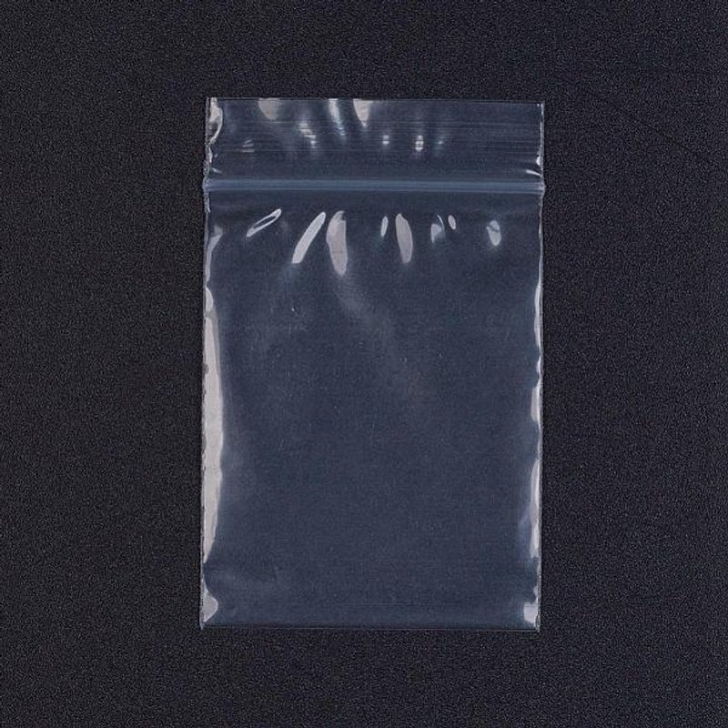 Sacs Ziploc Plastique Resealables, 100pcs, 6x4cm, Blanc — Rangement et présentation