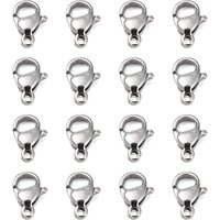 Attaches de type homard en acier inoxydable chirurgical 316 - 10x6x3.5mm — Accessoires pour bijoux