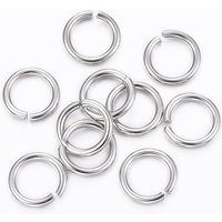 Anneaux ouverts en acier inoxydable 304, résistant au ternissement, 18 Gauge