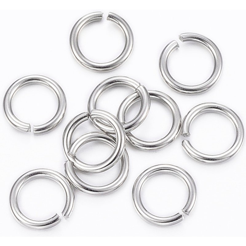 Anneaux ouverts en acier inoxydable 304, résistant au ternissement, 18 Gauge — Accessoires pour bijoux