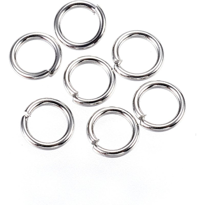 304 Stainless Steel Tarnish Resistant Open Jump Rings, 5x0.8mm — Jewelry Findings